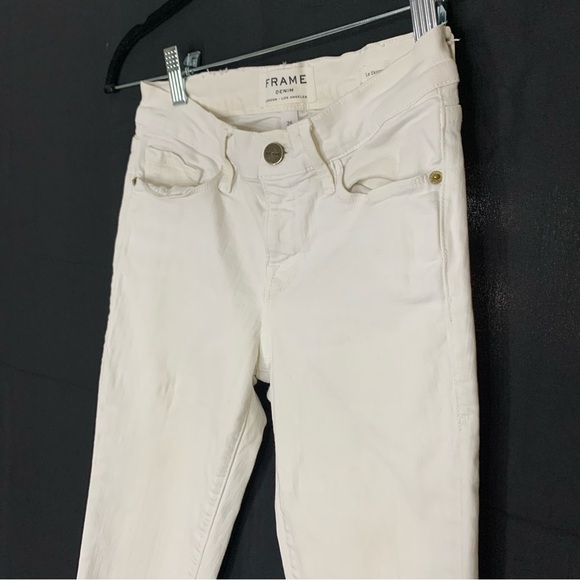 Frame Denim Le Skinny White Jeans, size 26 - Picture 4 of 9